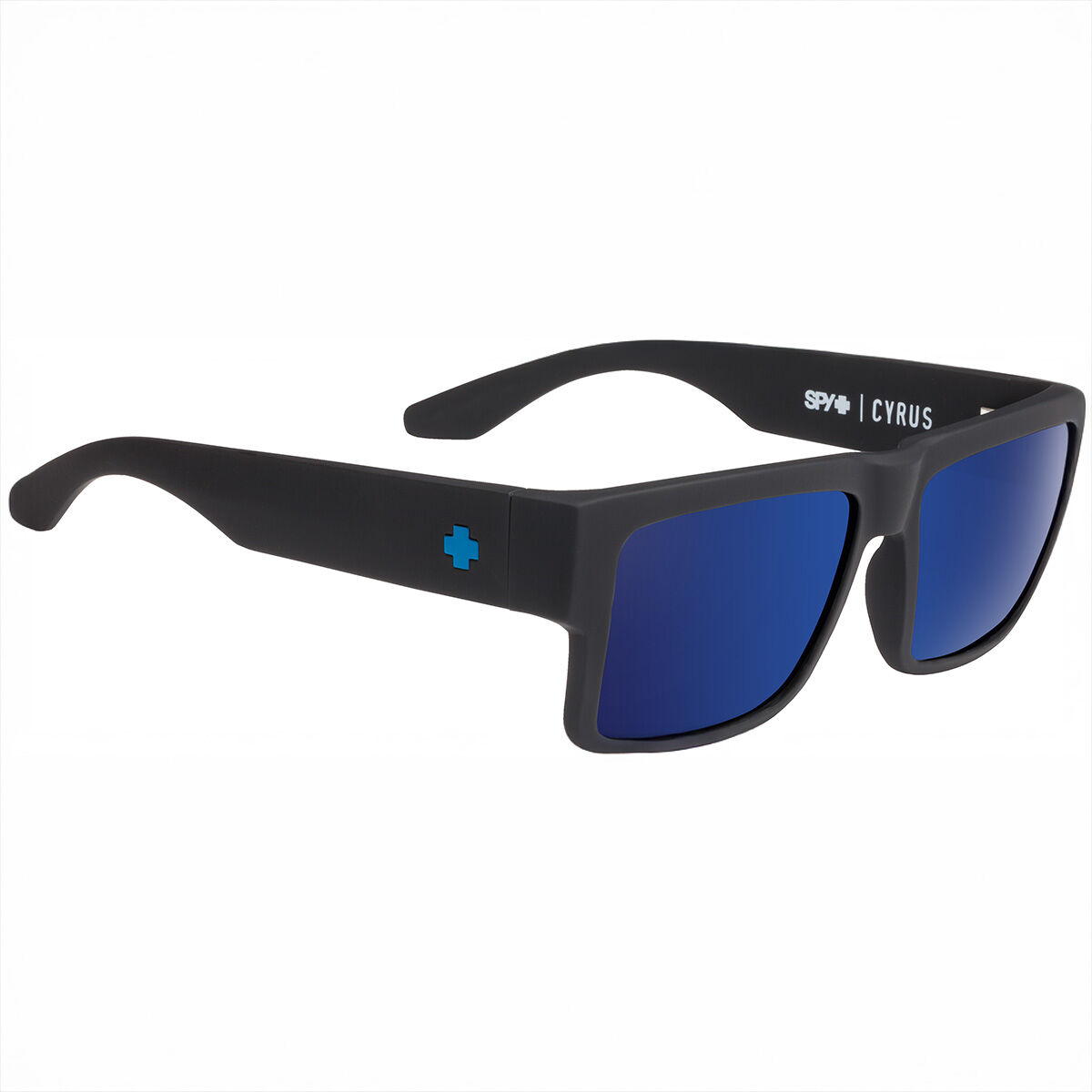 CYRUS LOW BRIDGE FIT, Soft Matte Black-Happy Bronze with Blue Spectra Mirror AF, hi-res image number null